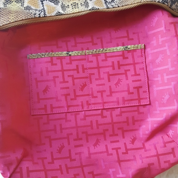 Elaine Turner Python print hobo purse - Picture 4 of 7